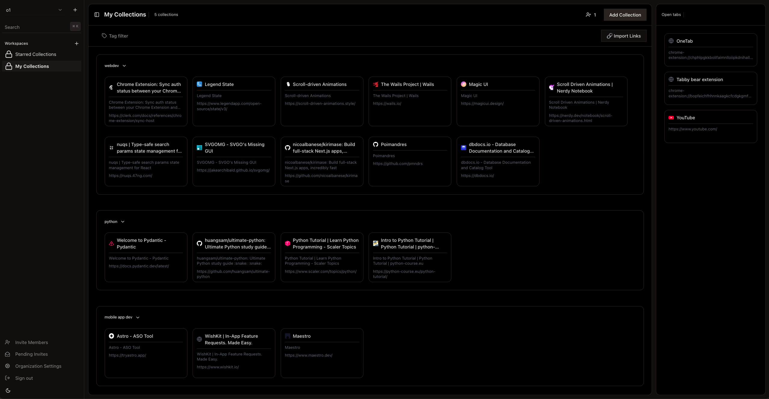 Light and dark theme options